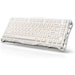 خرید کیبورد GravaStar Mercury K1 Lite - بی‌سیم - سوییچ مکانیکی خطی - نسخه Snow White